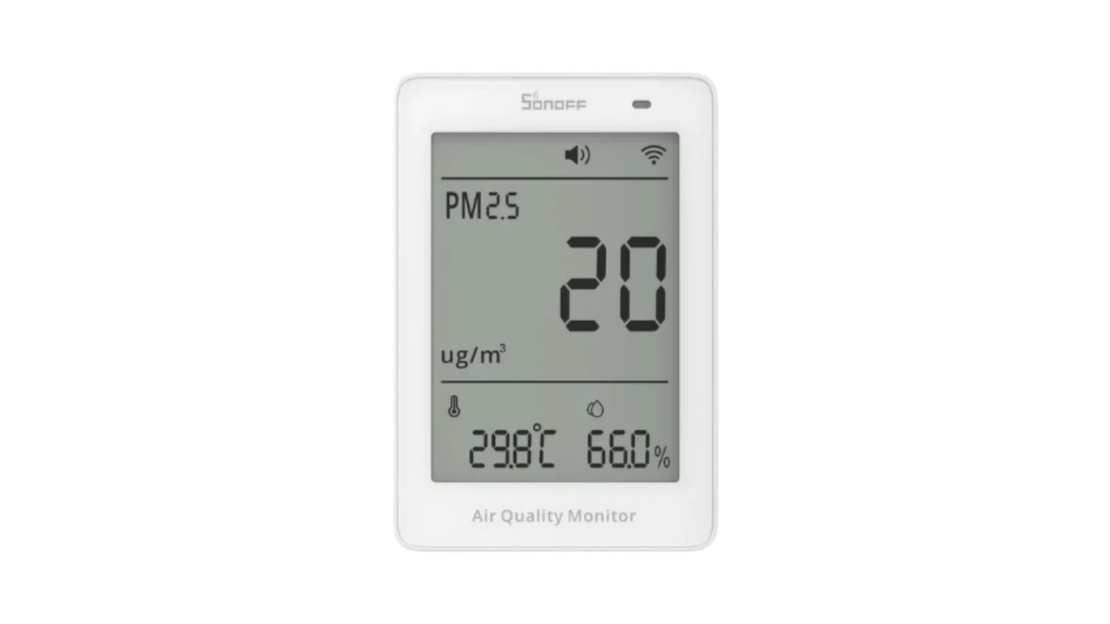 Monitor de qualidade do ar AirGuard PM2.5/PM10 Matter Over Wifi da Sonoff
