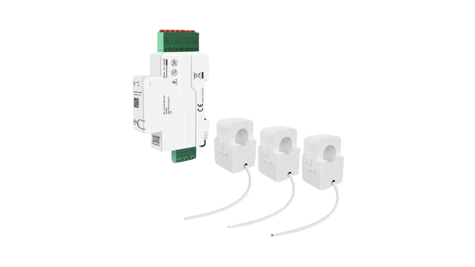 Medidor de energia trifásico DIN 120A SDM01-TZO-12 Zigbee da Zemismart