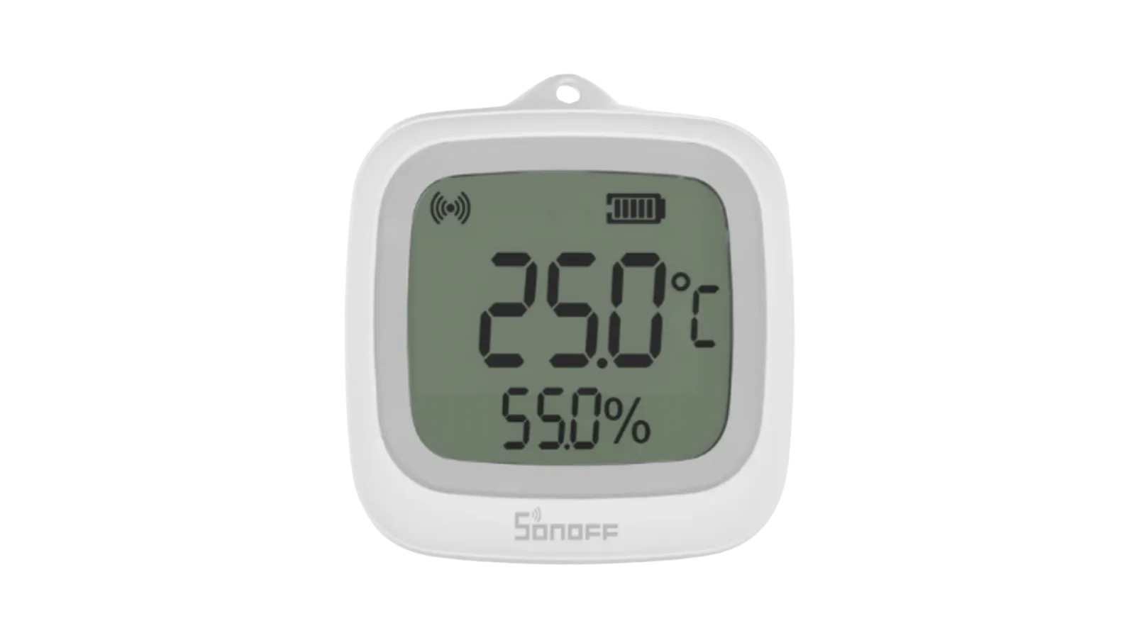 Sensor de temperatura e umidade com tela LCD e IP65 SNZB-02WD Zigbee da Sonoff
