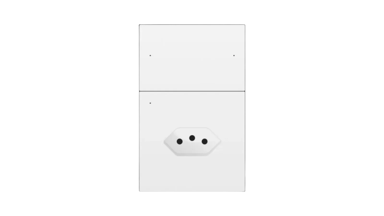 Interruptor com 2 canais para iluminação e uma tomada de 10A ZMO-606-S2 Zigbee da Zemismart