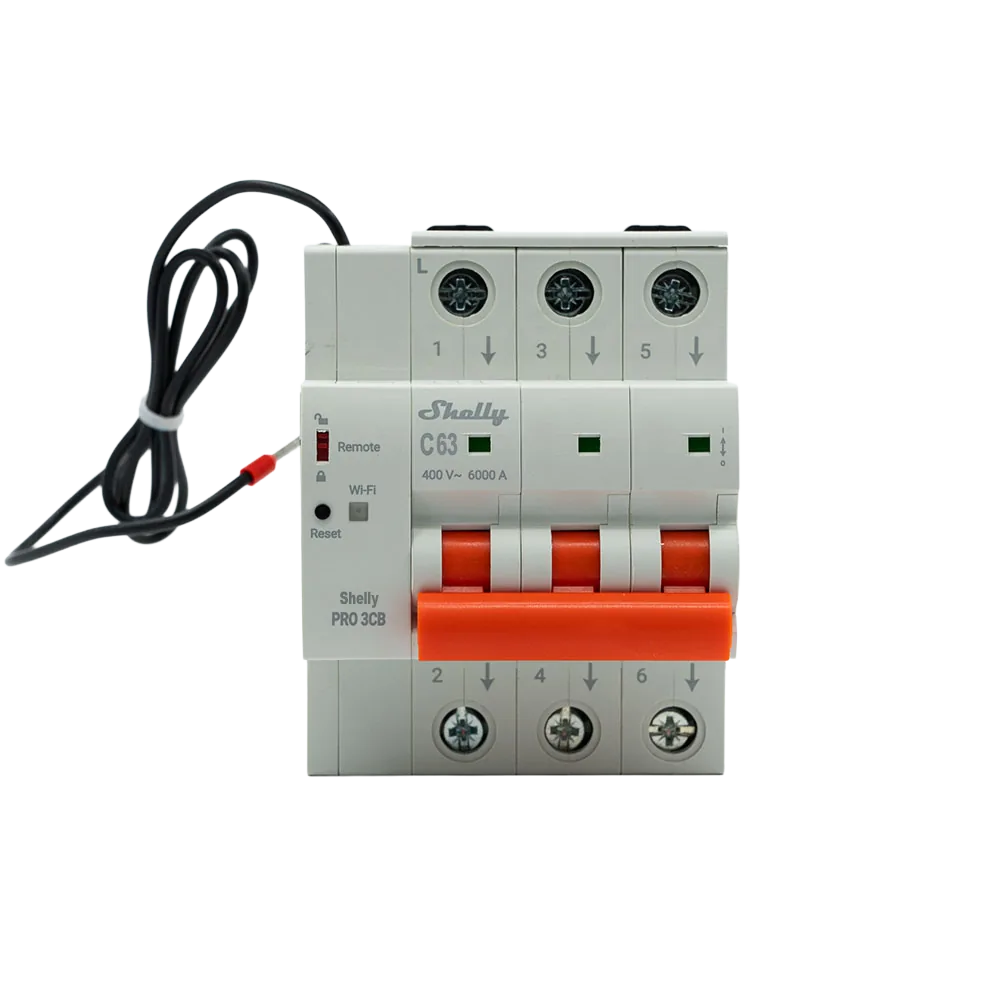 Shelly Pro 3CB | Disjuntor de 3 Canais