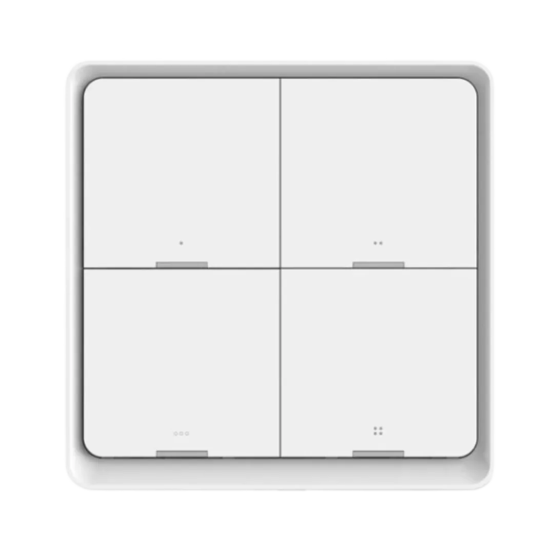 Botão de cena de 4 teclas e 12 comandos Zigbee da Yagusmart