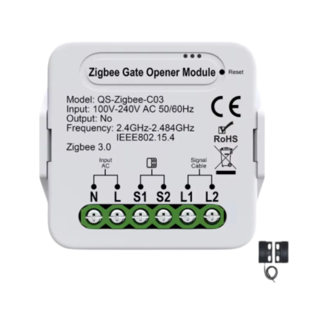 Controlador para portão de garagem QS-Zigbee-C03 da Netherus